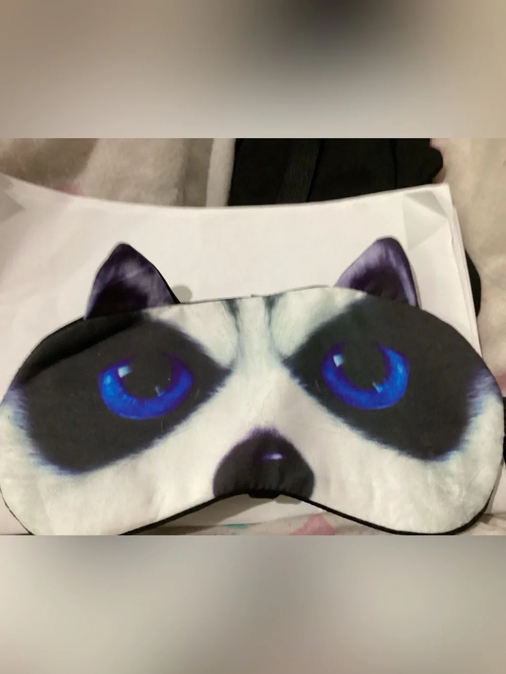 New Dog Face Sleep Mask - Husky note Cute Eye Design